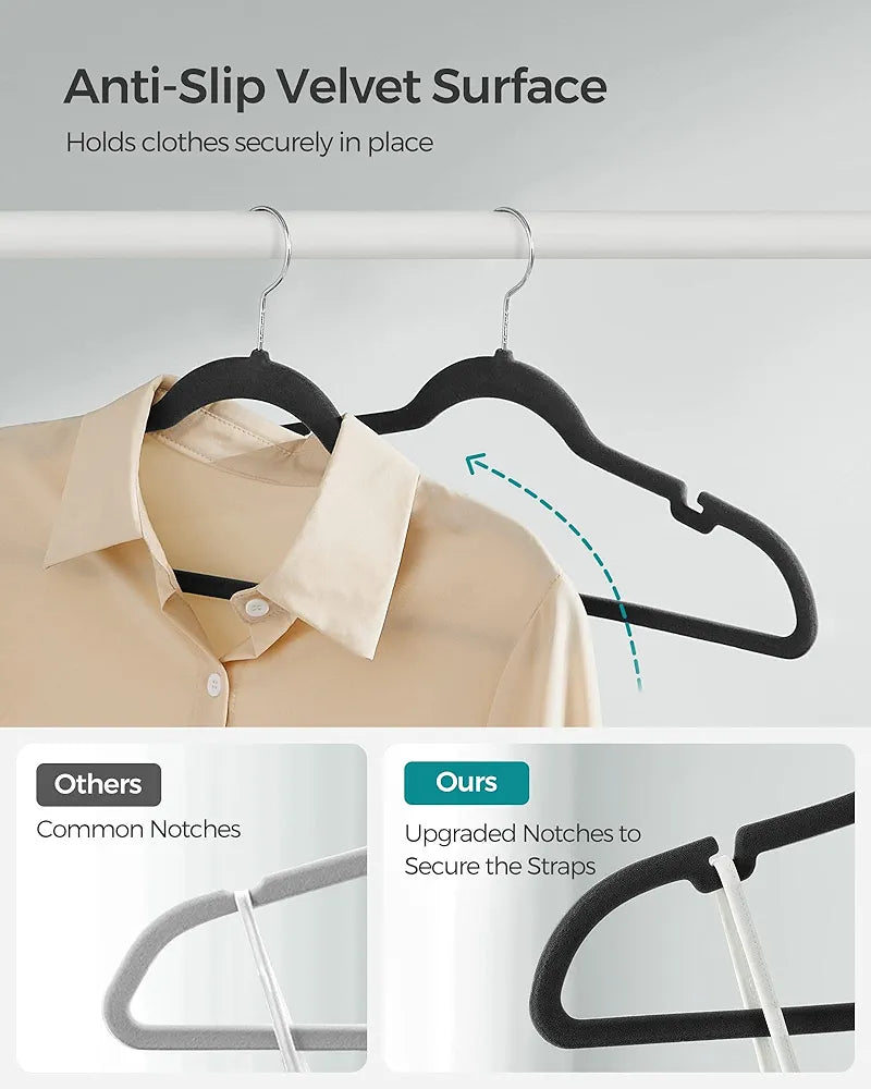 Premium Velvet Hangers – 50 Pack
