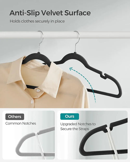 Premium Velvet Hangers – 50 Pack