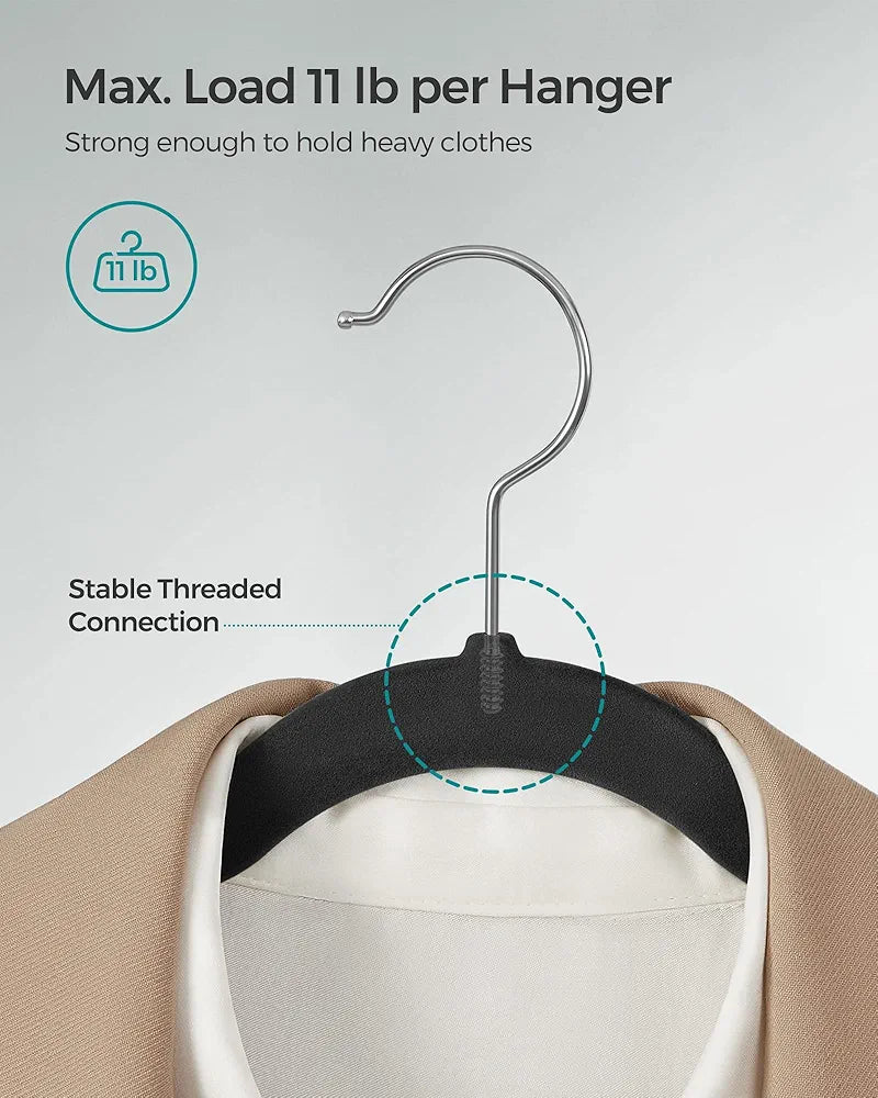 Premium Velvet Hangers – 50 Pack